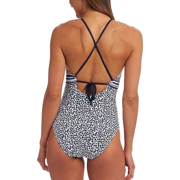 La Blanca Women's High Neck One Piece Swimsuit - Picture 8 of 9